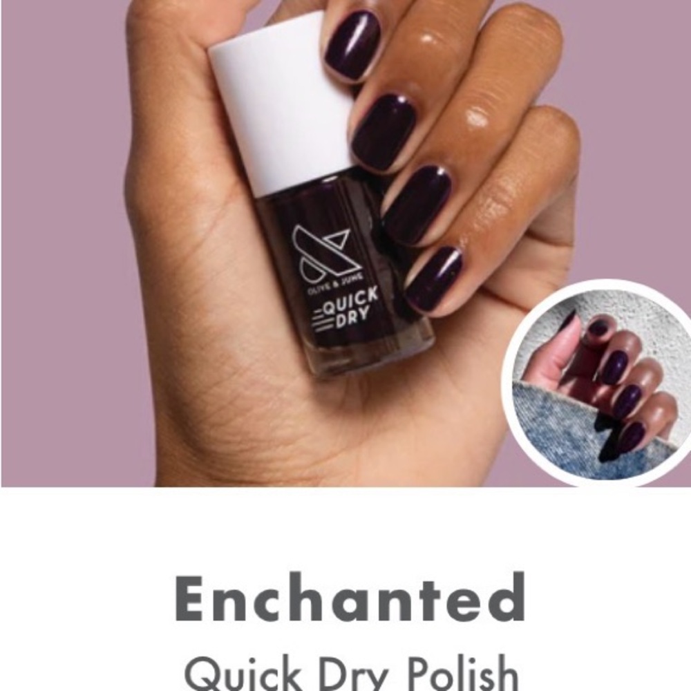 Olive & June Set of 4 Quick Dry Nail Polish - enchanted, brick, nuance,& picante - Picture 4 of 7